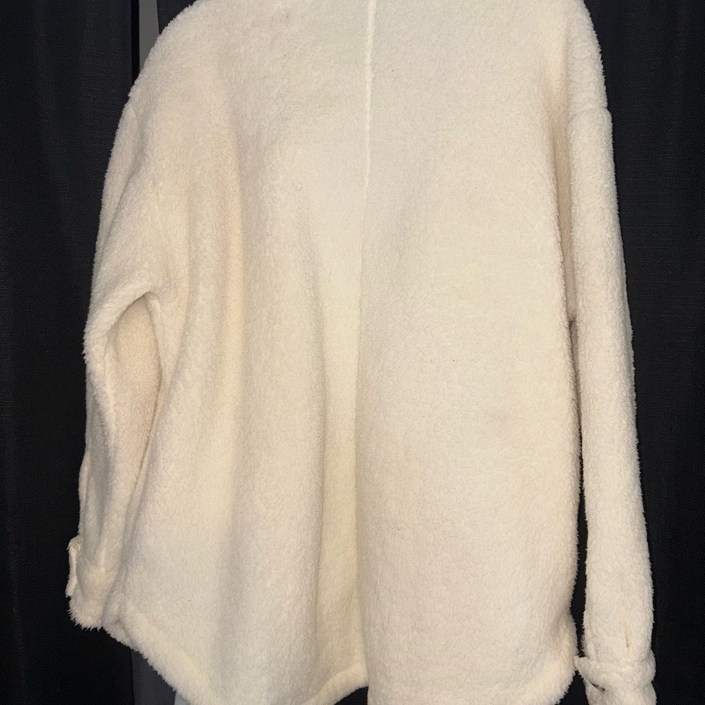 Aeropostale Cream Fleece Jacket - Picture 2 of 3